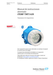 Endress+Hauser Hart iTEMP TMT142B Manual De Instrucciones Abreviado