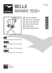 Altrad BELLE MINIMIX 150E+ Manual Del Operador