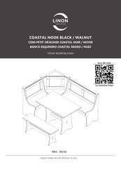 Linon Home Decor Products COASTAL 903805BLKABU Manual Del Usuario