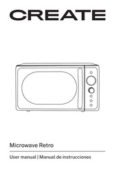 Create Microwave Retro Manual De Instrucciones