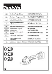 Makita DGA467 Manual De Instrucciones