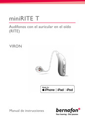 Bernafon VIRON miniRITE T Manual De Instrucciones