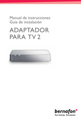 Bernafon TV Adapter 2 Manual De Instrucciones