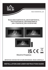 HOMCOM EF452K-E Manual De Instrucciones