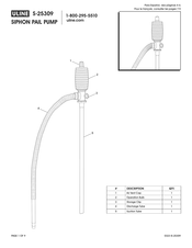 Uline S-25309 Manual De Instrucciones