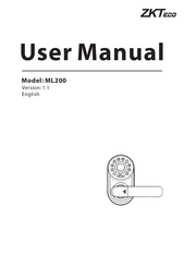 ZKTeco ML200 Serie Manual De Usuario