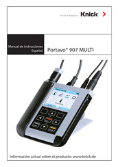 Knick Portavo 907 MULTI Manual De Instrucciones