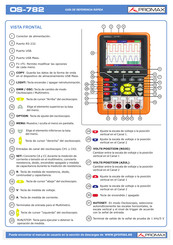 Promax OS-782 Guía De Referencia Rápida
