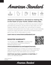 American Standard AquaWash Essentials 8043A60G Manual Del Propietário