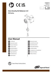 Ingersoll Rand ZG Zero Gravity Air Balancer 2.0 Manual Del Usuario