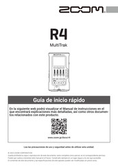 Zoom R4 MultiTrak Guia De Inicio Rapido