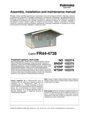 Lemeks Palmako 102276 Instrucciones De Montaje, Instalación Y Mantenimiento