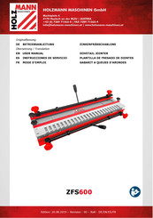 HOLZMANN MASCHINEN ZFS600 Instrucciones De Servicio