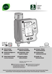 geolia DIGIT DRIP-2 Instrucciones De Montaje, Utilización Y Mantenimiento