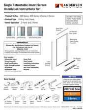 Andersen Windows & Doors 400 Serie Instrucciones De Instalación