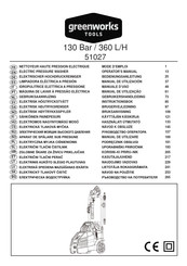 GreenWorks Tools 51027 Manual De Utilización