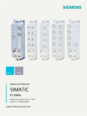 Siemens SIMATIC ET 200AL Manual Del Producto