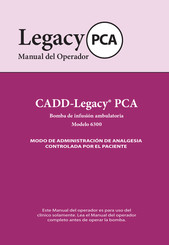 Smiths CADD-Legacy PCA 6300 Manual Del Operador