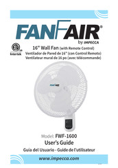 Impecca FANFAIR FWF-1600 Manual