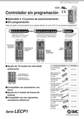 Smc LECP1 Serie Guia De Inicio Rapido