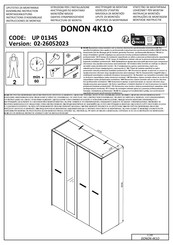 Forma Ideale DONON 4K1O UP 01345 Instrucciones De Montaje