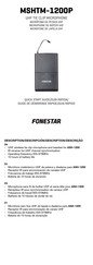 Fonestar MSHTM-1200P Guía Rápida