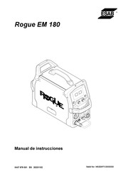 ESAB Rogue EM 180 Manual De Instrucciones