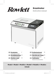 Rowlett CX116 Manual De Instrucciones