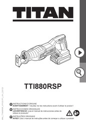 Titan TTI880RSP Manual Del Usuario