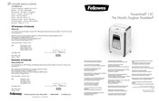 Fellowes Powershred 15C Manual Del Usuario