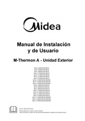 Midea MHC-V6W/D2N8-BE30 Manual De Instalación Y De Usuario