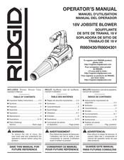 RIDGID R8604301 Manual Del Operador