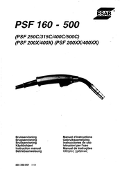 ESAB PSF 315C Instrucciones De Uso