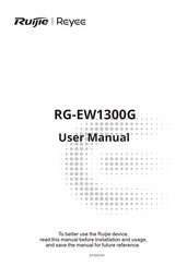 Ruijie Reyee RG-EW1300G Manual Del Usuario