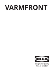 IKEA VARMFRONT Manual Del Usuario