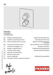 Franke F5ST2006 Instrucciones De Montaje Y Servicio