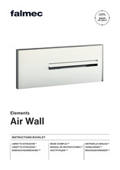 FALMEC Elements AIRWALL Serie Manual De Instrucciones