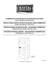 Maytag MLE24PNAGW2 Instrucciones De Instalación