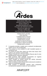 ARDES AR4P22FP Folleto De Instrucciones