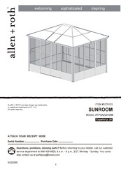 Allen + Roth TPGAZ24109B Manual Del Usuario