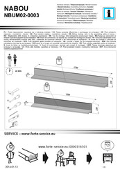 Forte NABOU NBUM02-0003 Instrucciones De Montaje