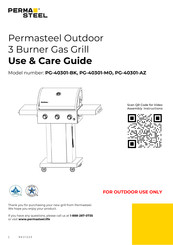 PERMASTEEL PG-40301-AZ Guía De Uso Y Cuidado