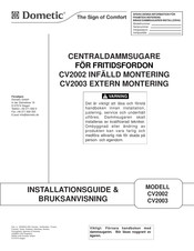 Dometic CV2003 Instrucciones De Instalación