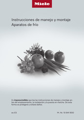 Miele K 31222 Ui Instrucciones De Manejo Y Montaje