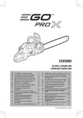 EGO PRO X CSX5000 Manual