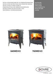 Dovre 760WD/V2 Instrucciones De Instalacion Y Uso