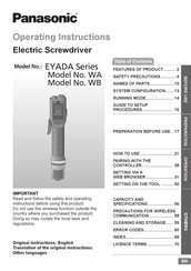 Panasonic EYADA212WB Manual De Instrucciones