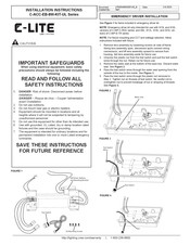 E-Lite C-ACC-EB-8W-KIT-UL Serie Instrucciones De Instalación