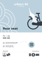 OGK URBAN UKI Rear seat Manual De Instrucciones