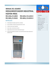 H2O TEK RD-192L/D-1800 Manual Del Usuario